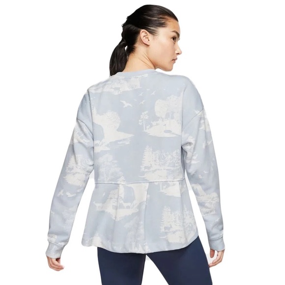 New Nike Golf Dri-Fit UV Printed Cozy Comfort Pleated Pullover Sweatshirt Top - Picture 5 of 9